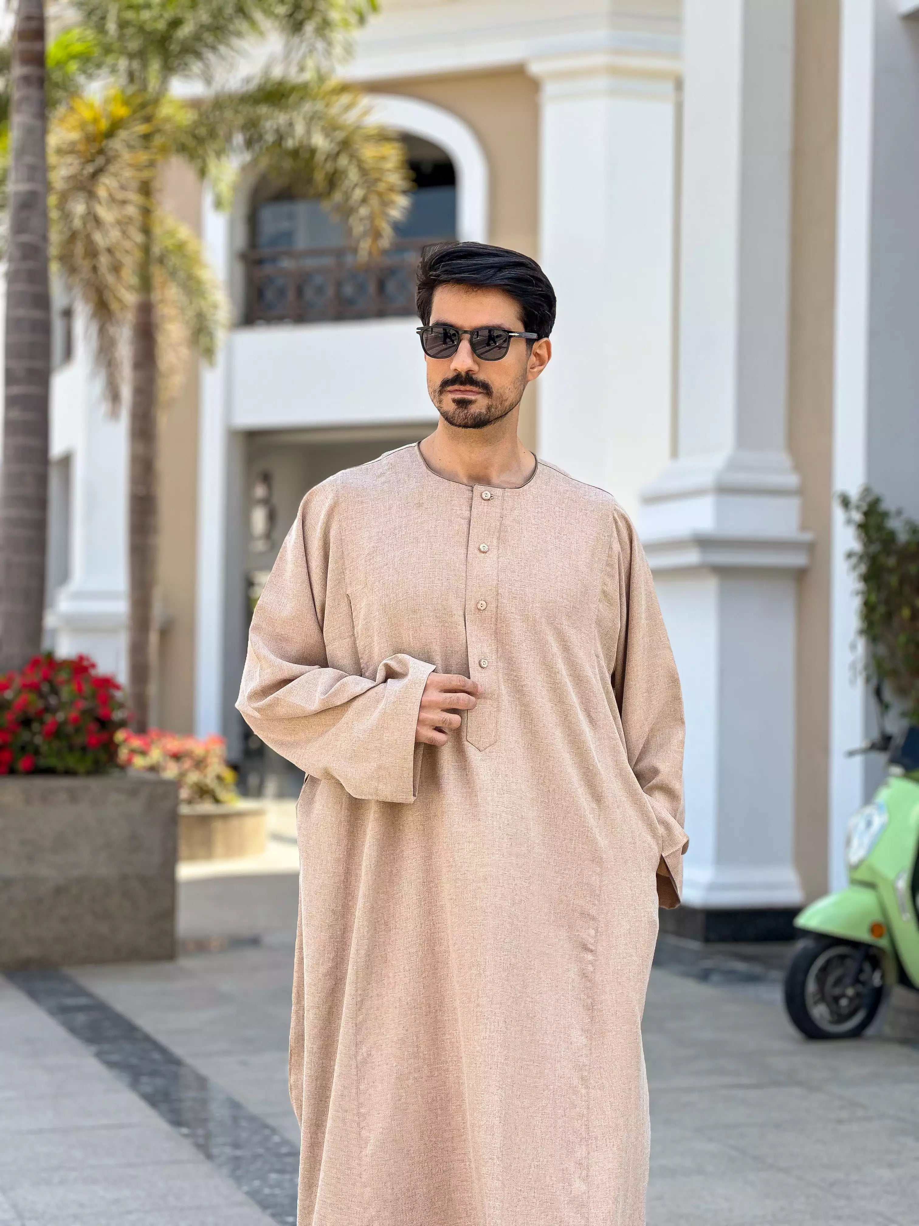 عبايه سوداني كتان